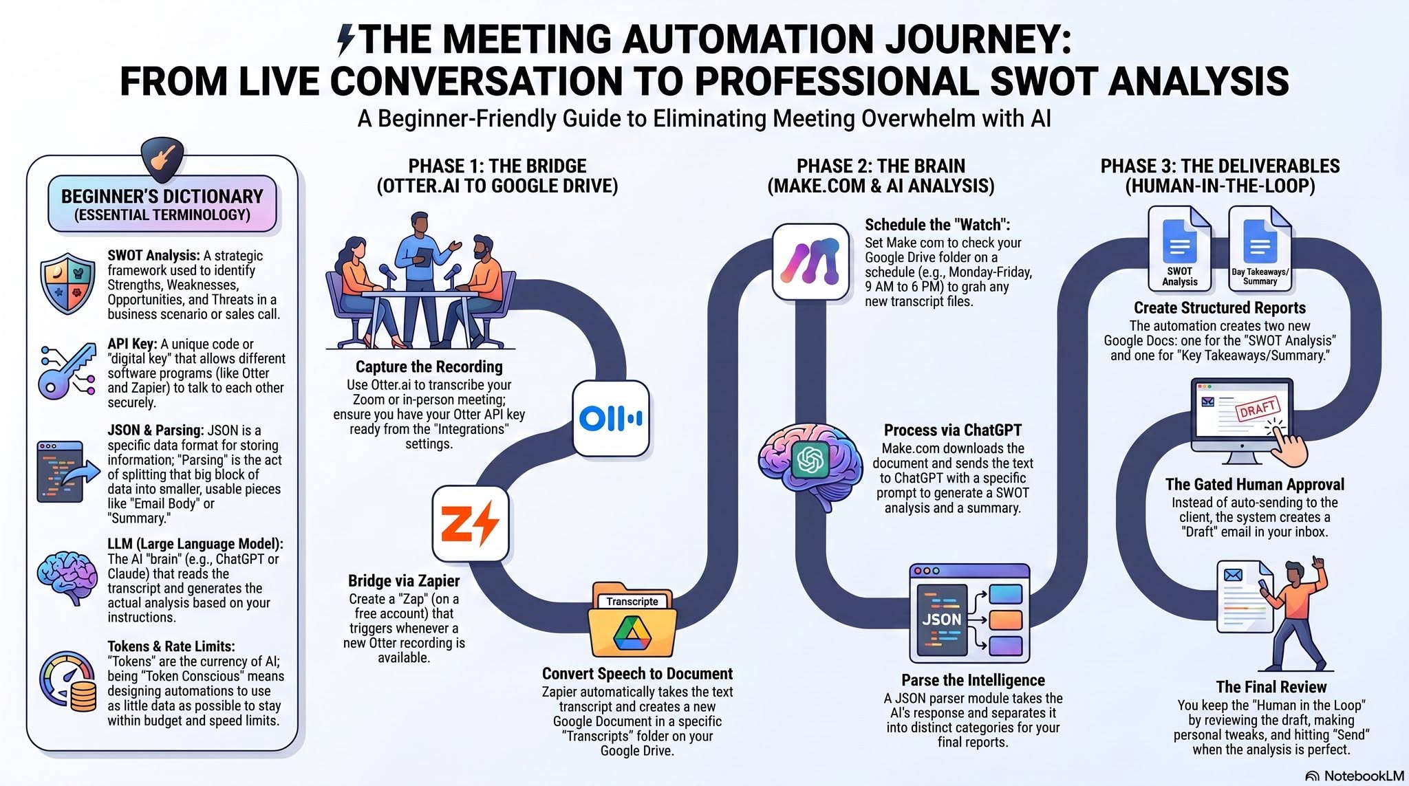 AI Meeting Factory workflow visual